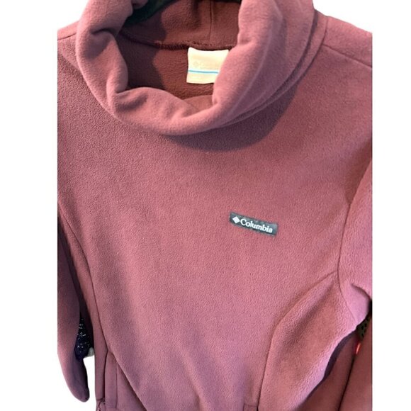 Women's Columbia Fleece Malbec Ali Peak Mock Neck Outerwear Tunic Pullover Small - Picture 5 of 6